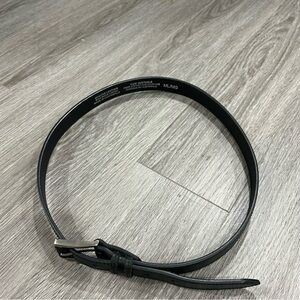 Medium/large Black Leather Belt genuine leather